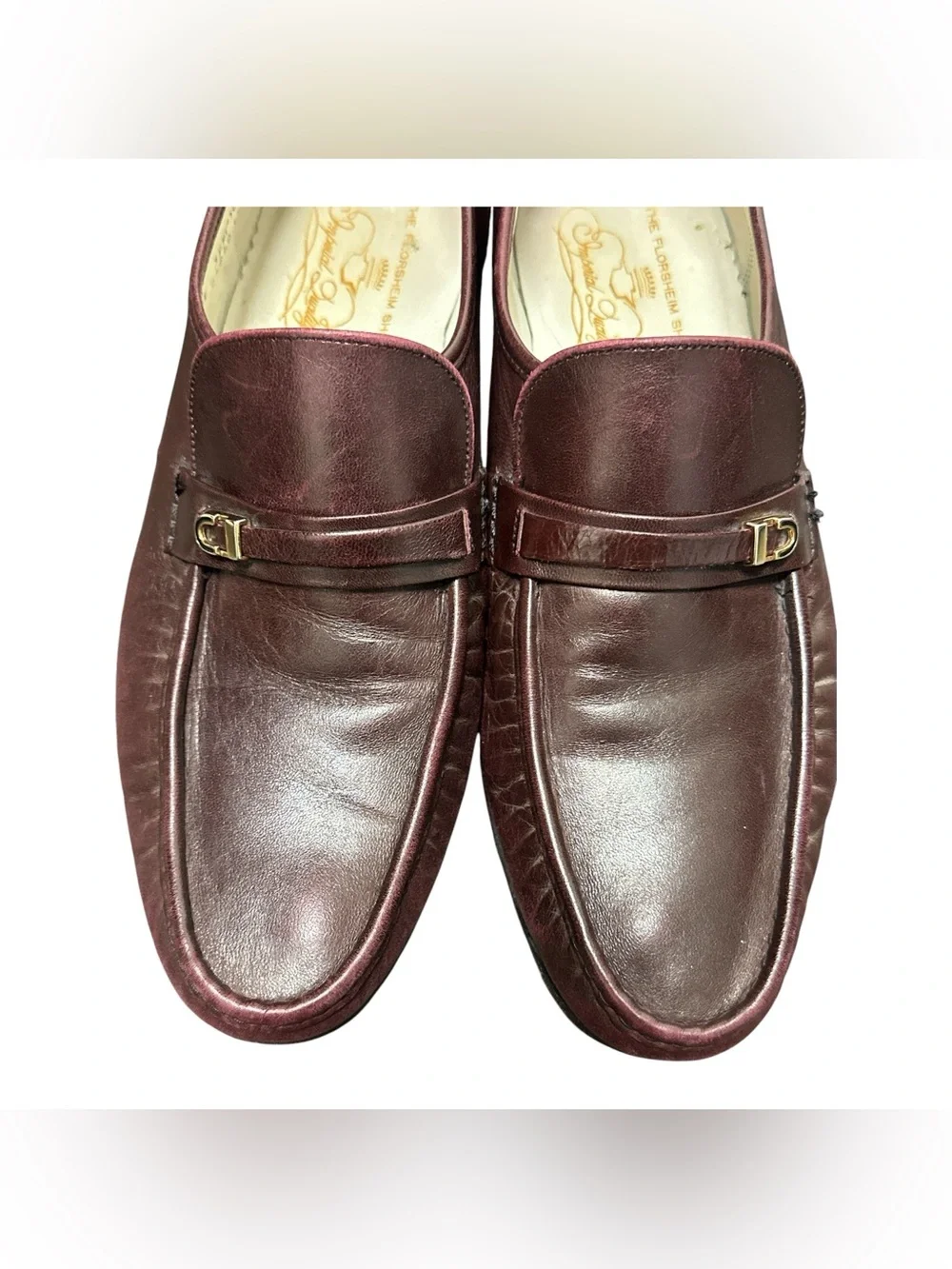 VTG Florsheim Imperial Men’s Shoes Como Loafers Size 9 Burgundy Quiet Luxury